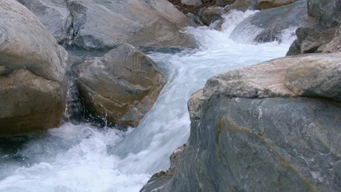 Small Waterfall in Mountain Stream 2 Video stock 102081783