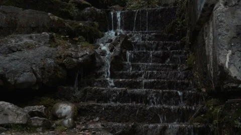 A small waterfall in the mountains 스톡 동영상 95039937