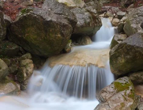 Small waterfall Stock Photos