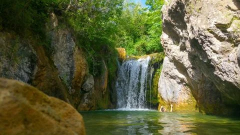 Small waterfall Stock Photos