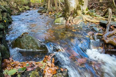 Small waterfall Stock Photos