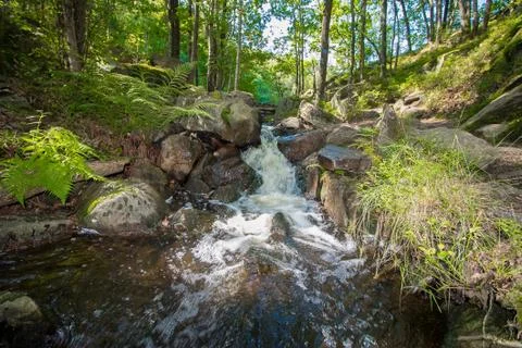 Small waterfall Stock Photos