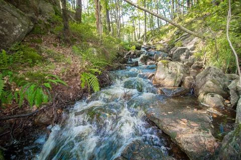 Small waterfall Stock Photos