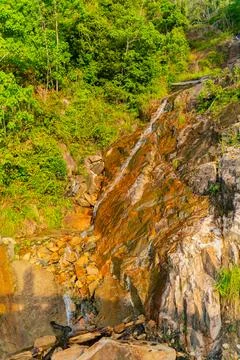 A small waterfall. 库存照片