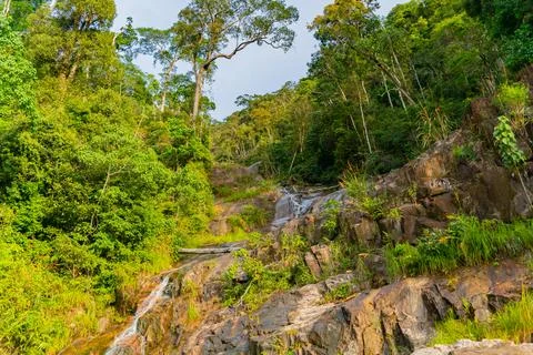 A small waterfall. 스톡 사진