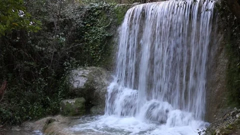 Small waterfall in Quiaios, Portugal Stock Footage