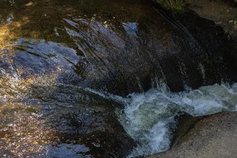 Small waterfall in a river 写真素材