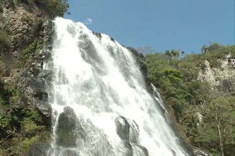 Small Waterfall, river, water. Video stock 37589942