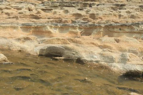 Small Waterfall in Rocky Stream Stock Photos
