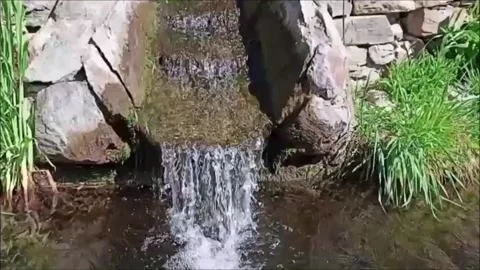 Small waterfall simple concept. Stock Footage 133452875