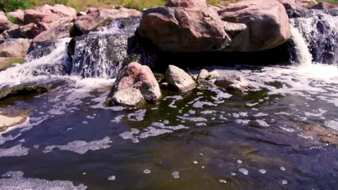 Small Waterfall SloMotion Video stock 79897143