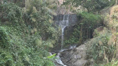 Small waterfall in Thailand Stock Footage 88319545