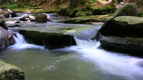 Small Waterfall - Timelapse Stock Footage