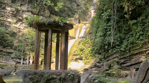 Small Waterfall in Xilitla Stock Footage 249238801