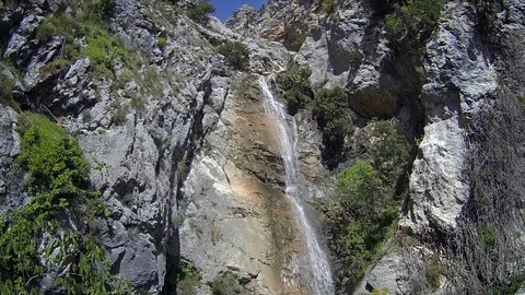 Small waterfalls Stock Footage 98680058