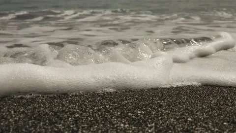Small wave at the beach Stock Footage