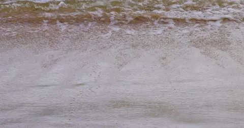 A small wave on a beach of Panama Stock Footage 205287537