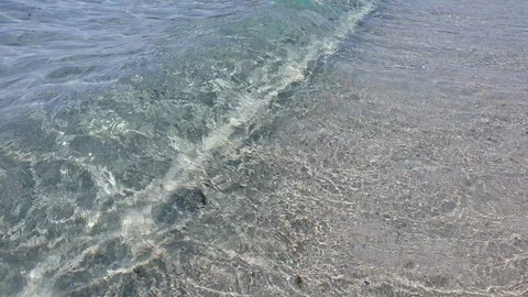 Small Wave In Caribbean Sea Is Breaking The Coast Stock Footage 128141223