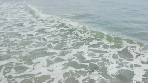 Small Wave Crashing Stock Footage 154755548