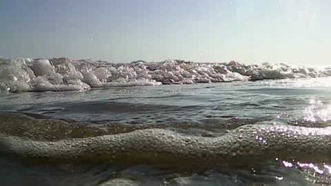 A small wave Stock Footage 138896402