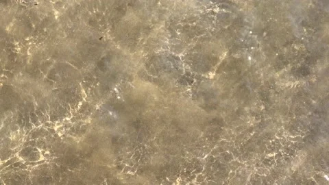 Small wave hitting the beach on a sunny day. Empty text space Stock Footage 204732761