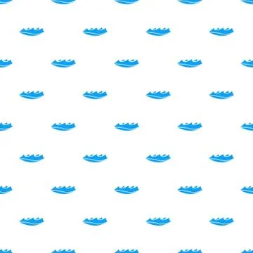 Small wave icon, simple style Stock Illustration