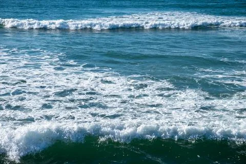 Small waves at the Atlantic Ocean Stock Photos