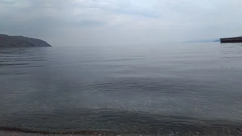 Small waves of Baikal Stock Footage 153885933