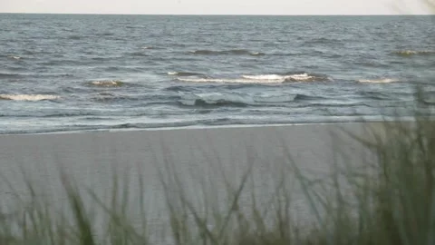 Small waves at the Beach Baltic Sea Stock Footage 141429187