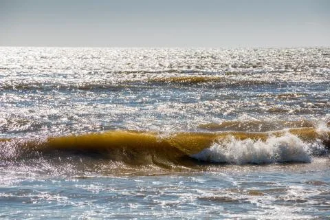 Small waves at the beach of Spain Stock-Fotos
