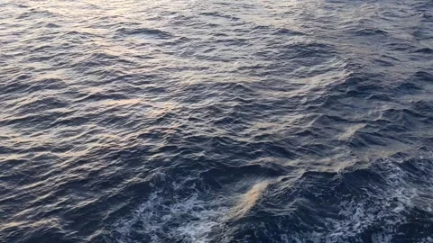 Small waves in the blue ocean in Indonesia Stock Footage 287740413