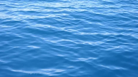 Small Waves in Bright Blue Waters Stock Footage 265504088