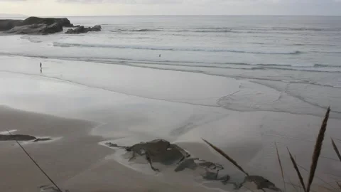 Small waves in the Cantabrian sea Stock Footage 248009331