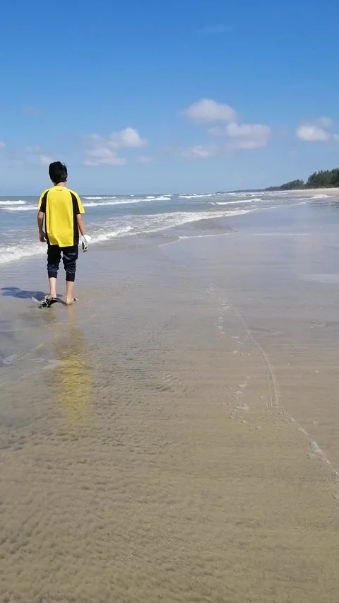 Small waves close up at beach Stock Footage 171968460