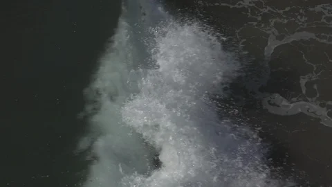 Small waves come in,  crest, and￼ brake￼. Stock Footage 121308789