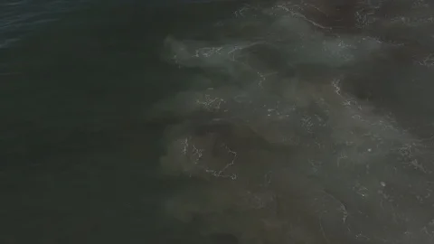 Small waves come in,  crest, and￼ brake￼. In the clear ocean ￼shallows￼. Stock Footage 121309467