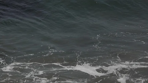Small waves come in,  crest, and￼ brake￼. Stock Footage 121314282