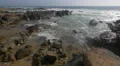 Small waves crashing on the shore, Porto 4k or 4k+ Resolution