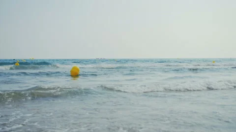 Small waves goes on camera Stock Footage 64961951