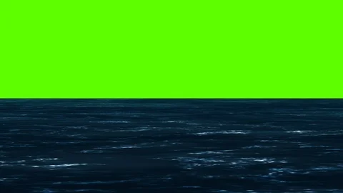 Small Waves on a Green Screen Stock Footage 98818157