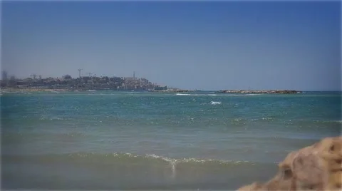 Small waves of the Mediterranean Sea Video stock 39997617