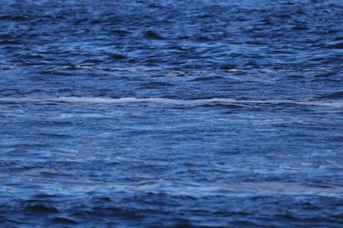 Small waves on the ocean surface, ripples on the water surface Stock Photos