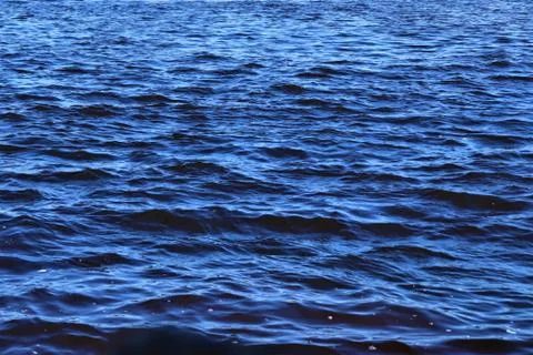 Small waves on the ocean surface, ripples on the water surface 스톡 사진