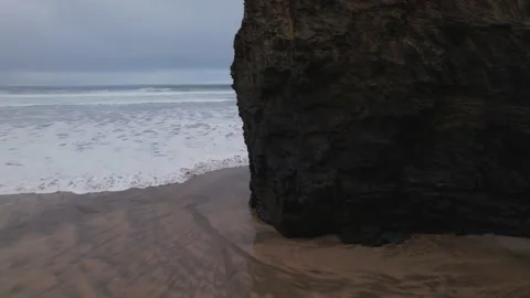 Small waves over beach Stock Footage 171869353