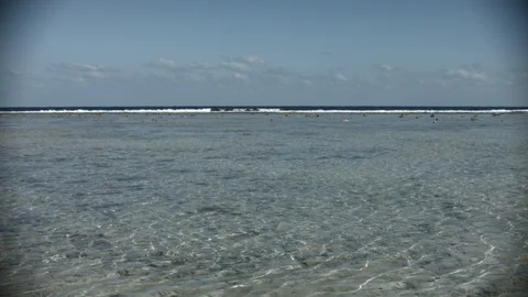 Small waves on the red sea in egypt Stock Footage 122282785