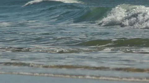 Small waves on rocks Stock Footage 11266570