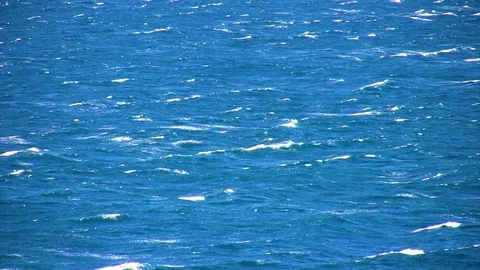 Small waves in the sea Stock Footage 120712843