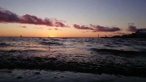 Small waves at sea, relaxation Stock Footage 143932373