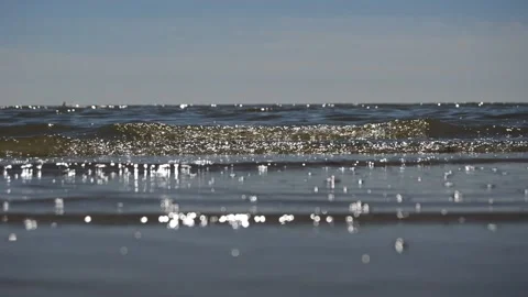 Small waves at sea, relaxation Stock Footage 143932381