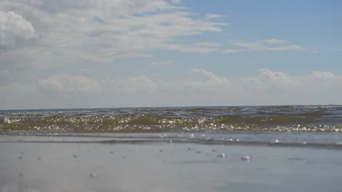 Small waves at sea, relaxation Stock Footage 144129723